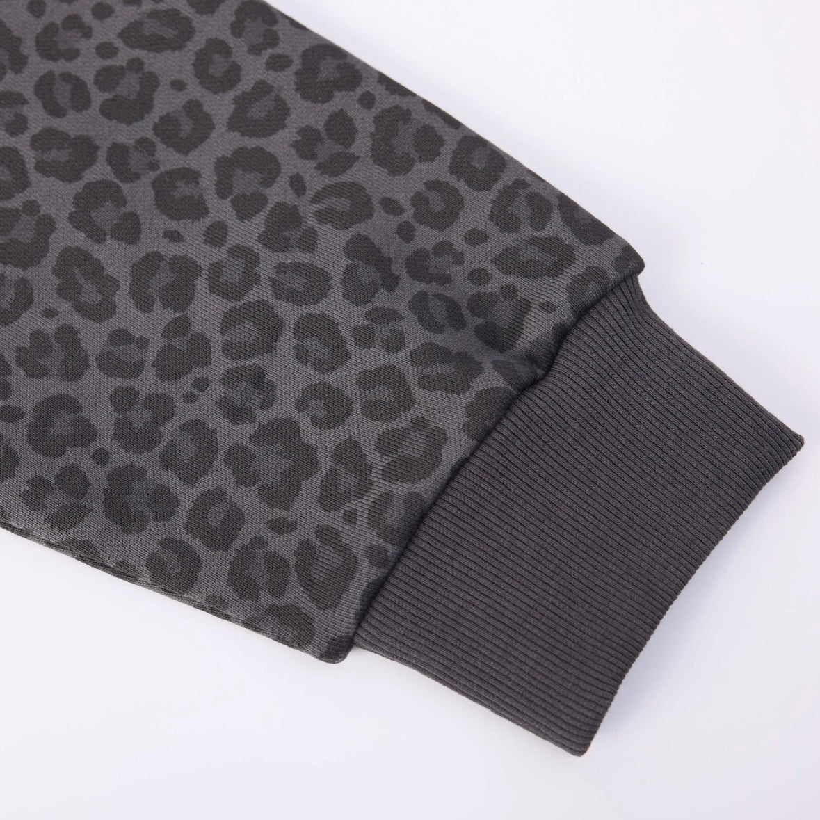 AZVA Black Leopard Art Zip Hoodie