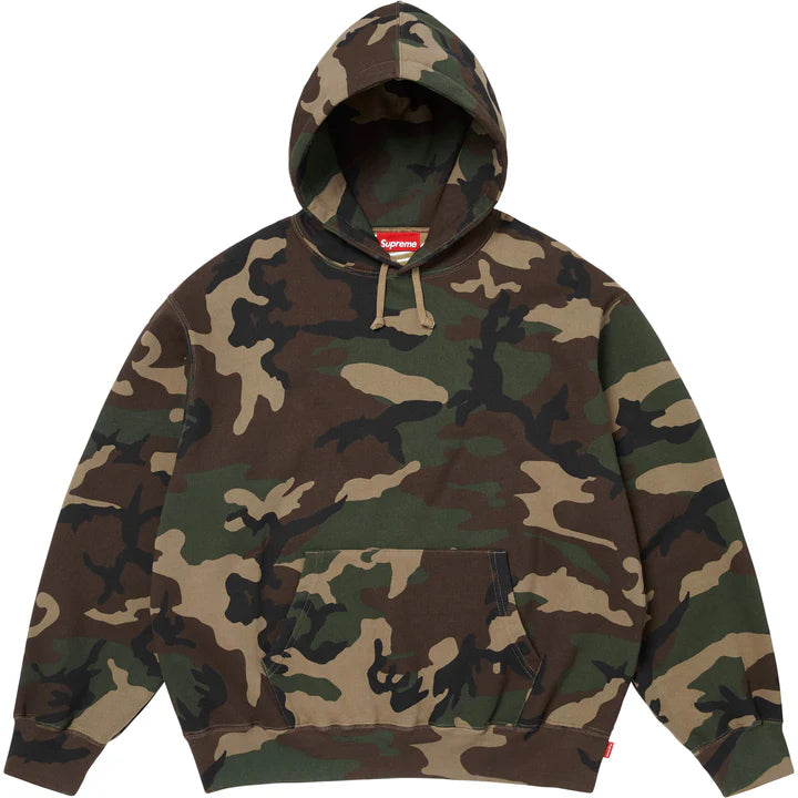 Supreme Woodland Camo Satin Applique Hoodie