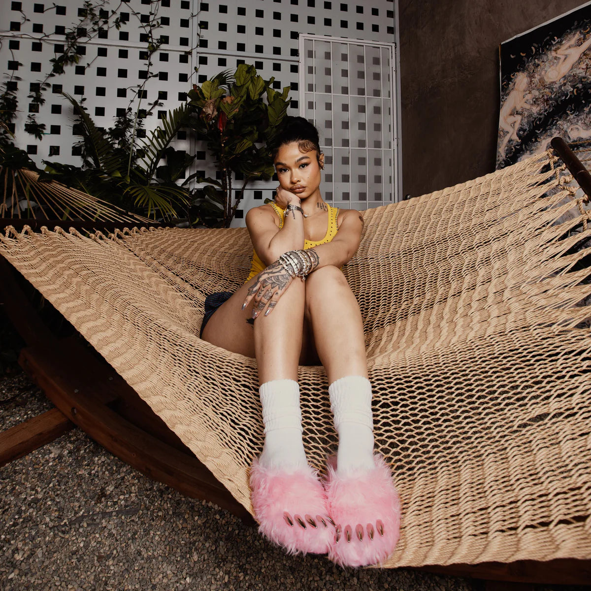 Bravest Studios Pink Bear Claw Mule