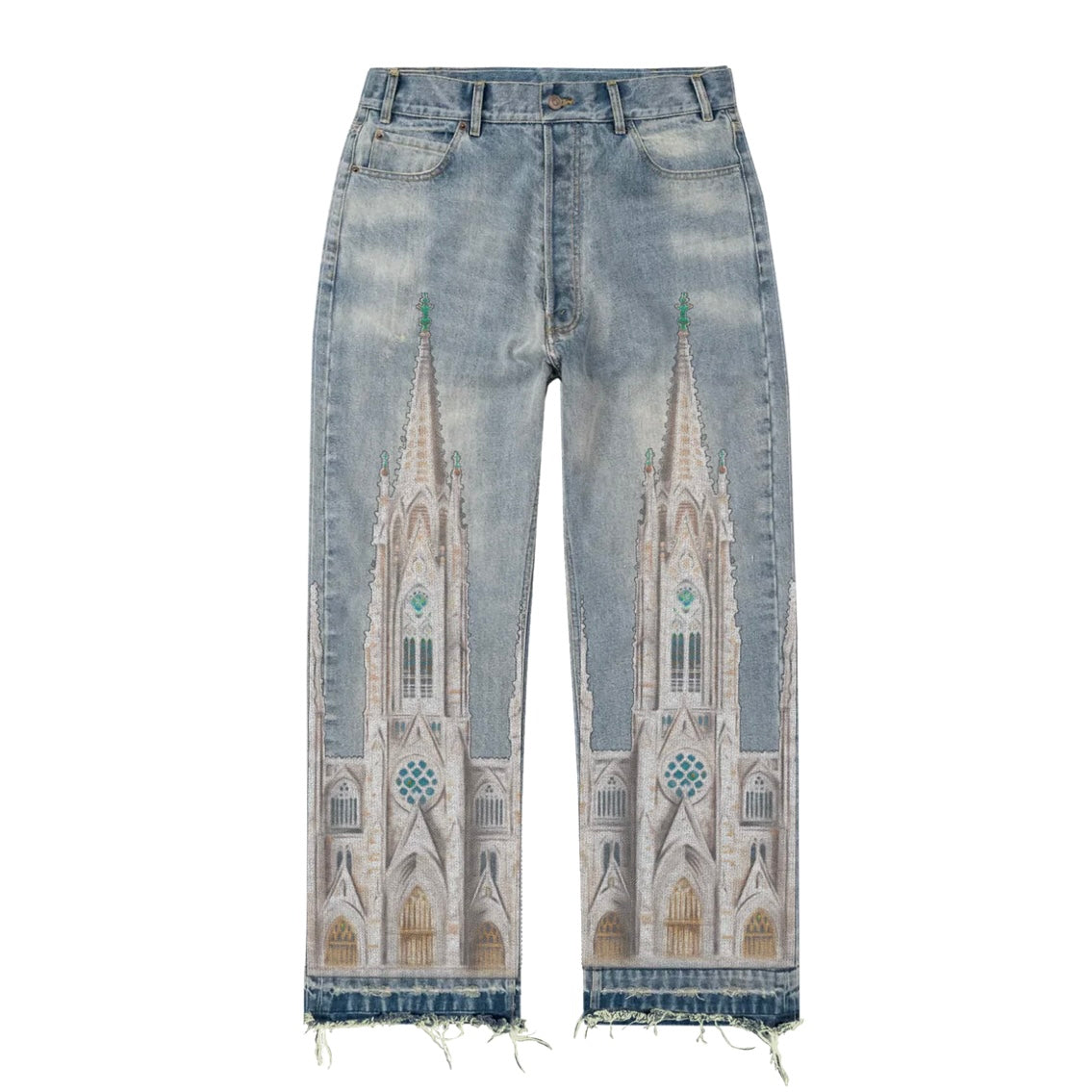 Bravest Studios Blue Cathedral Denim Pants