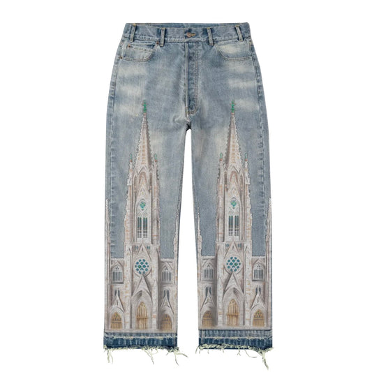 Bravest Studios Blue Cathedral Denim Pants