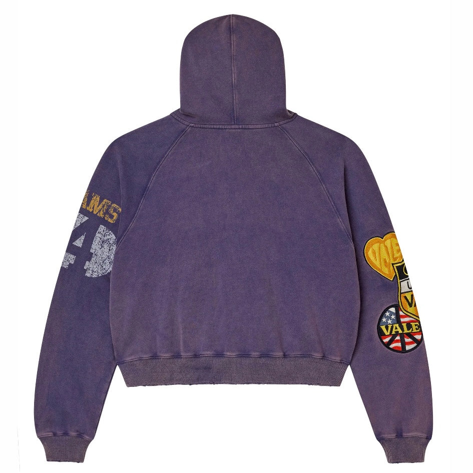 Vale Purple Army Zip Hoodie