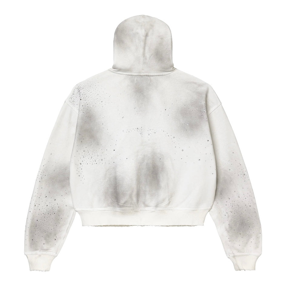 Vale White Classico Zip Hoodie