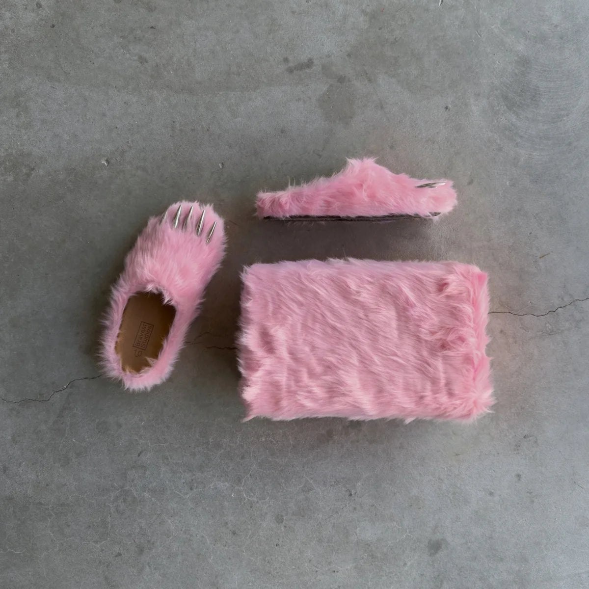 Bravest Studios Pink Bear Claw Mule
