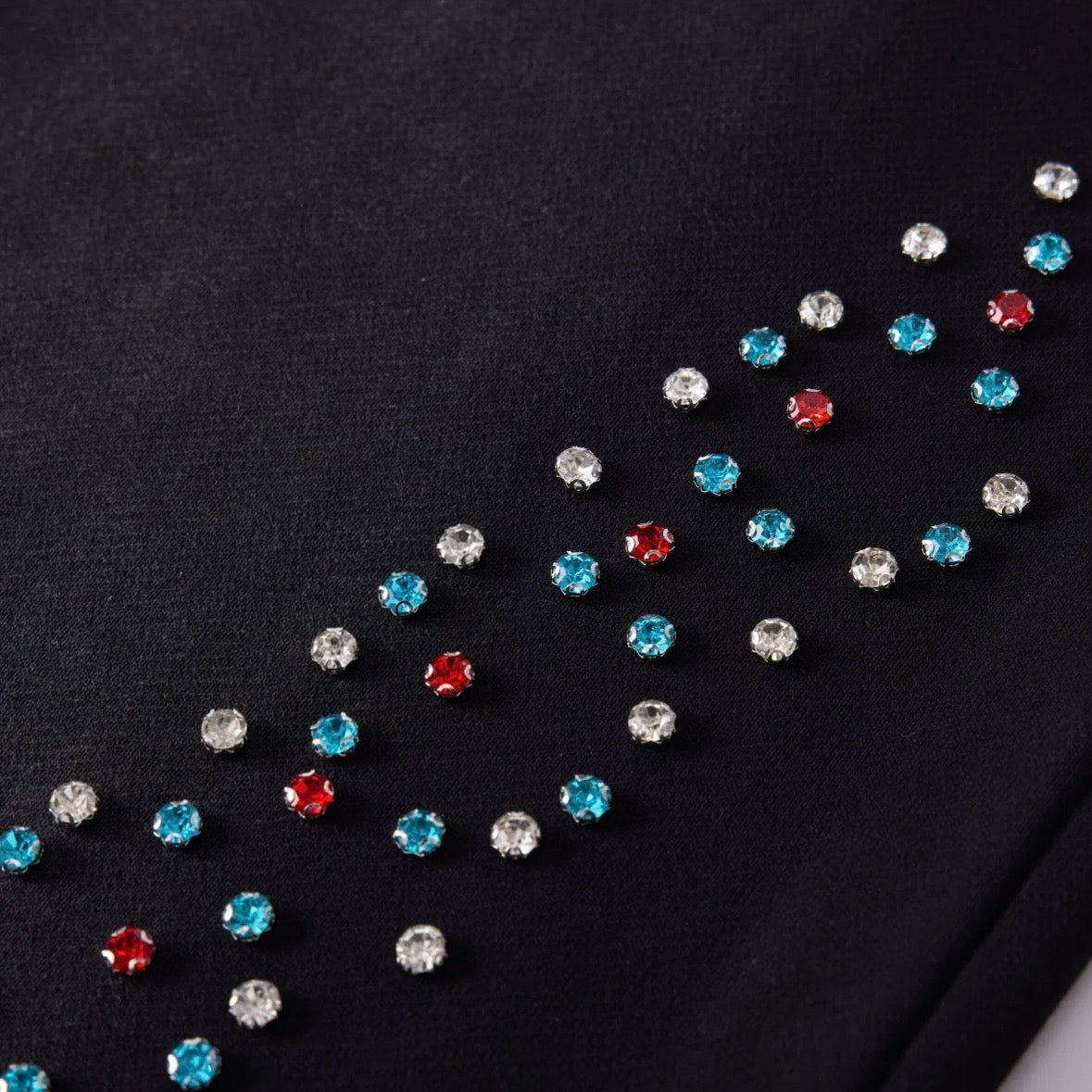 AZVA Black CVx3 Crystal Sweatpants