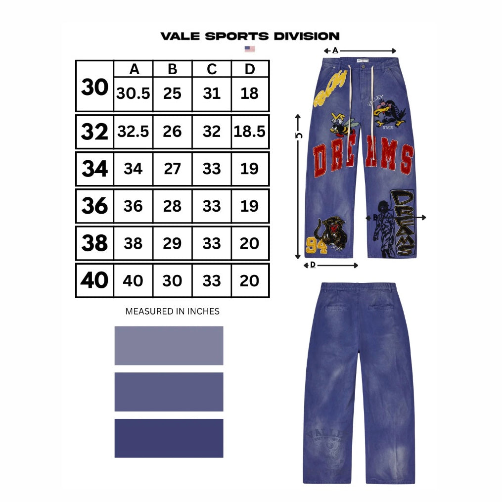 Vale Blue Work Pants