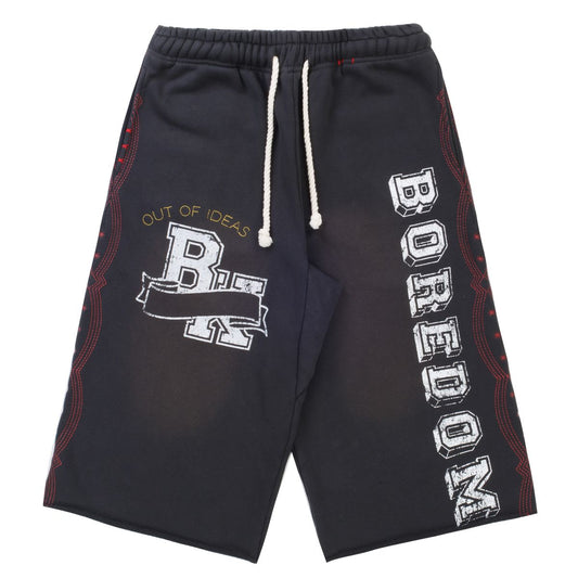 Boredom Kills Vintage Black Collegiate Shorts