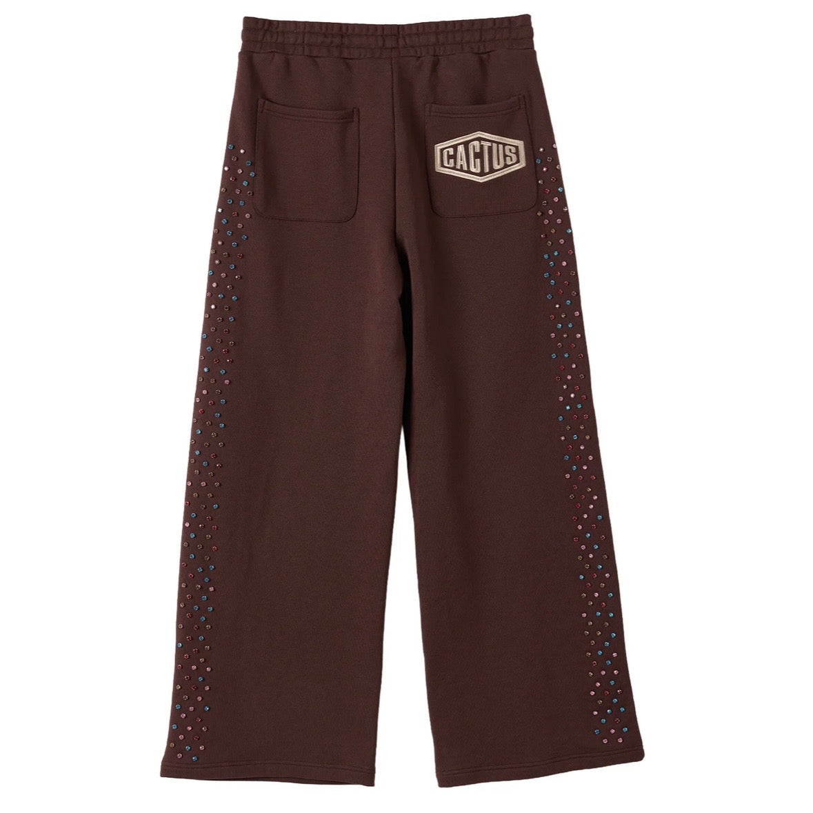 AZVA Brown Crystal Cactus Sweatpants