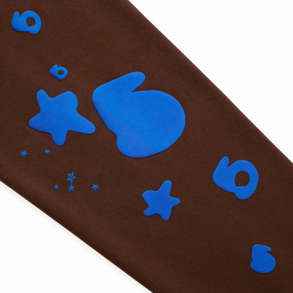 Sp5der Brown Blue Beluga V2 Sweatpants