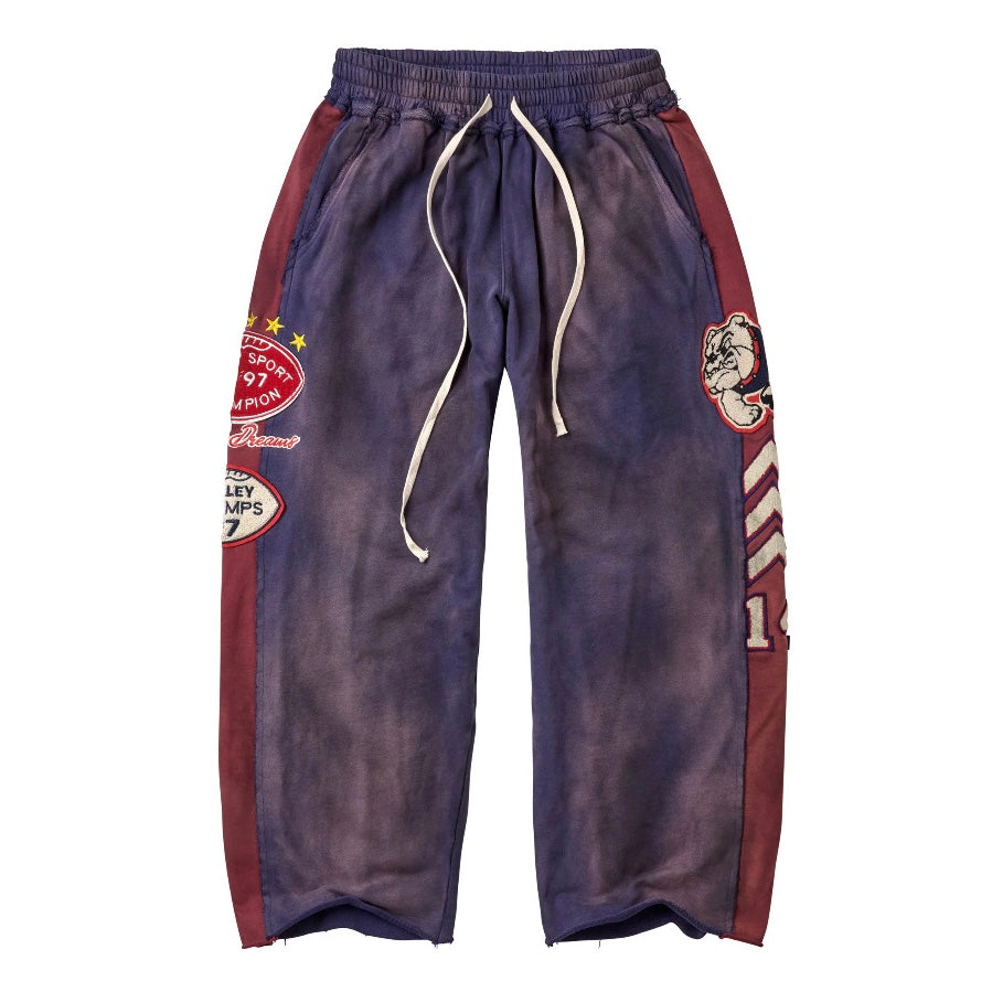 Vale Washed Purple Varsity Sweatpants