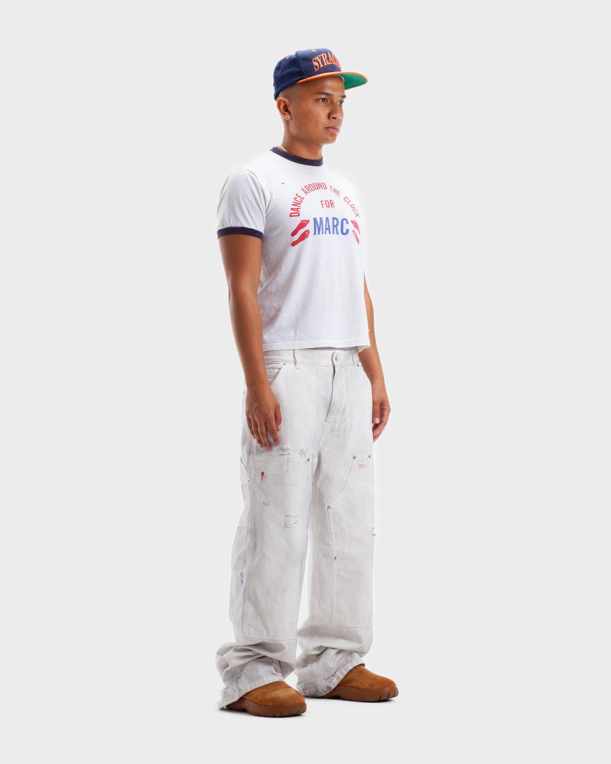 HMDD Big Ed Work Pants, on-model side view
