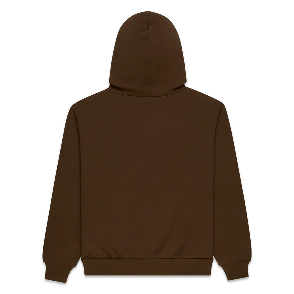 Sp5der Brown Rhinestone OG Web Hoodie