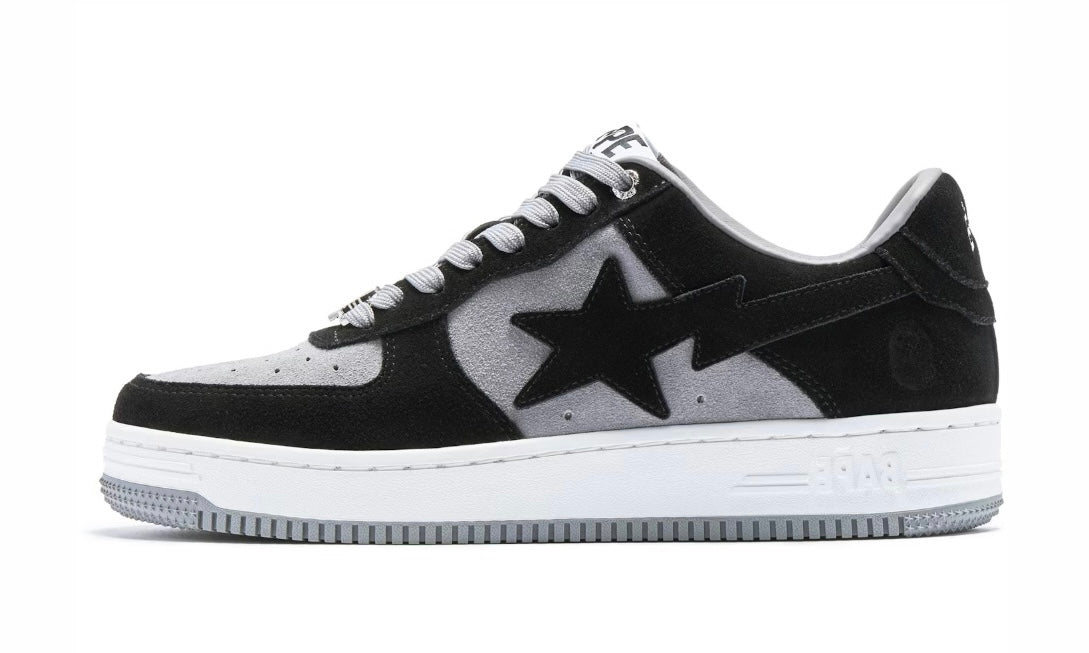 Bape Sta Black Grey Suede