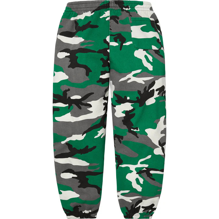 Supreme Green Camo Small Box Logo Sweatpants