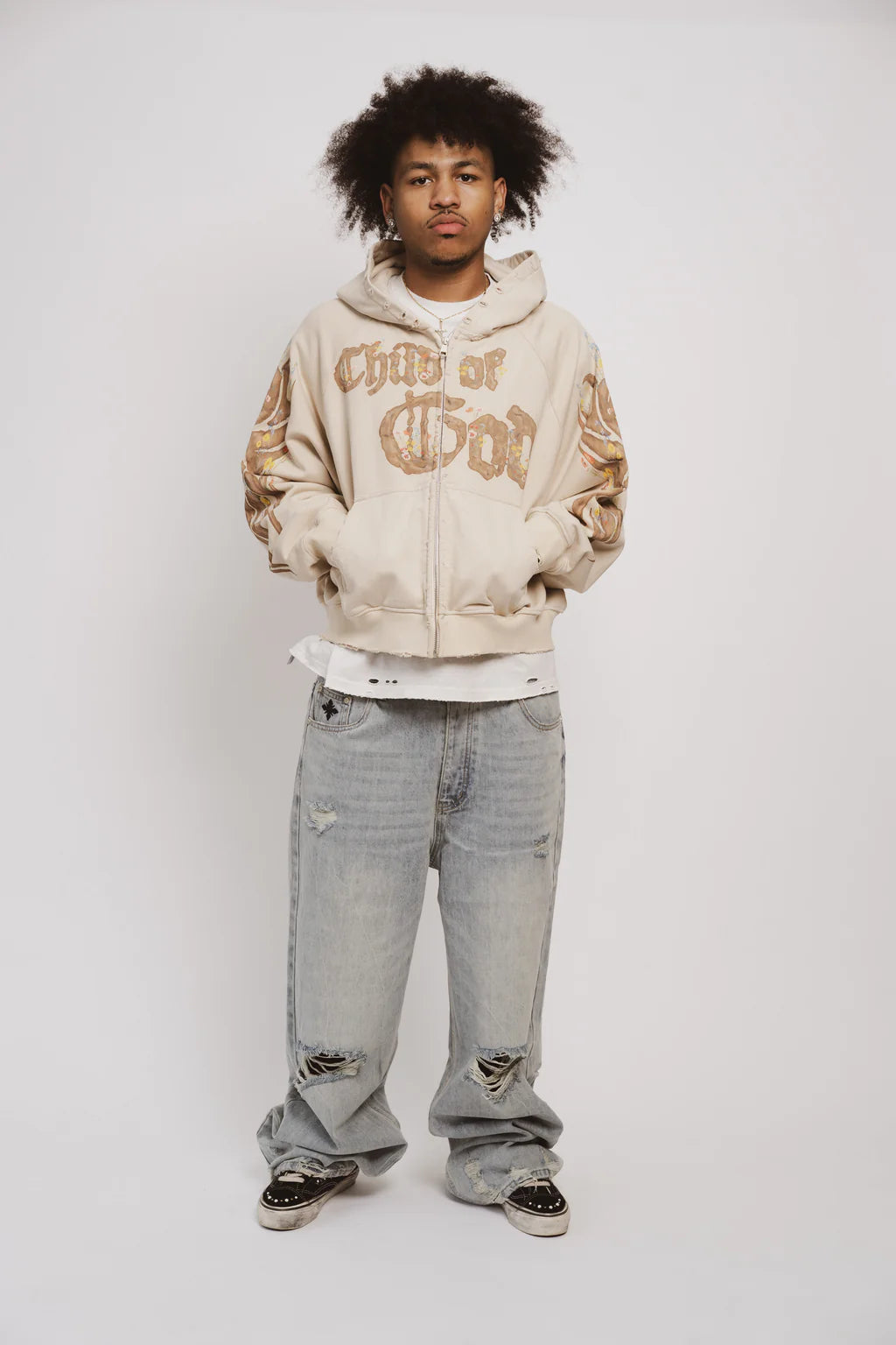 We Are Righteous Apricot Child of God Zip Hoodie