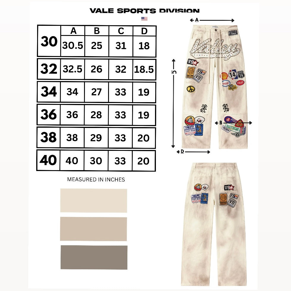 Vale Cream 1980s Painters Pants