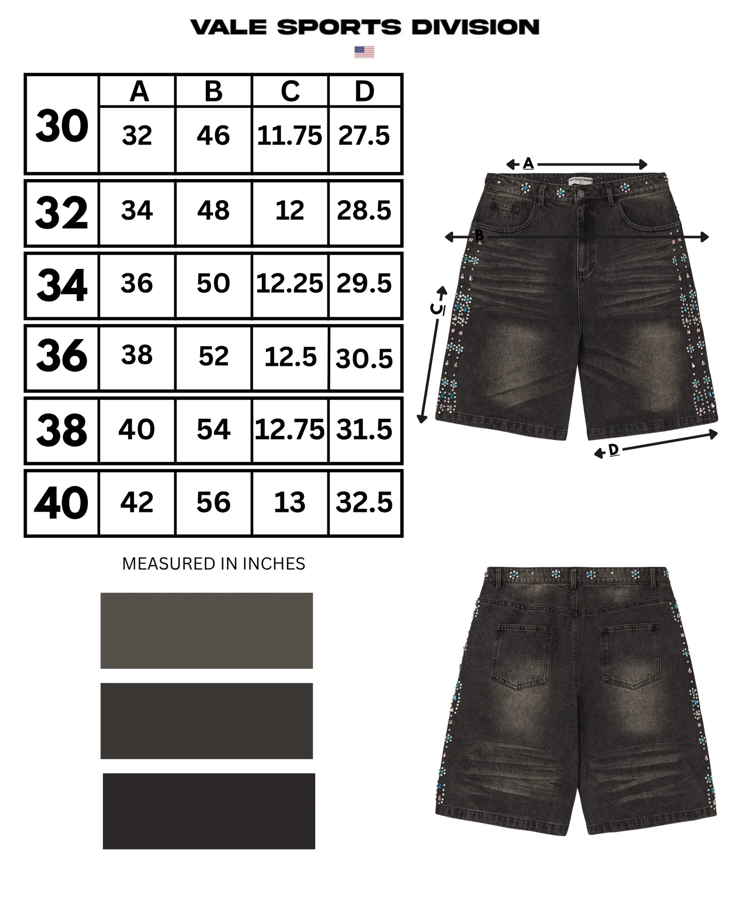 Vale Black Candy Jorts