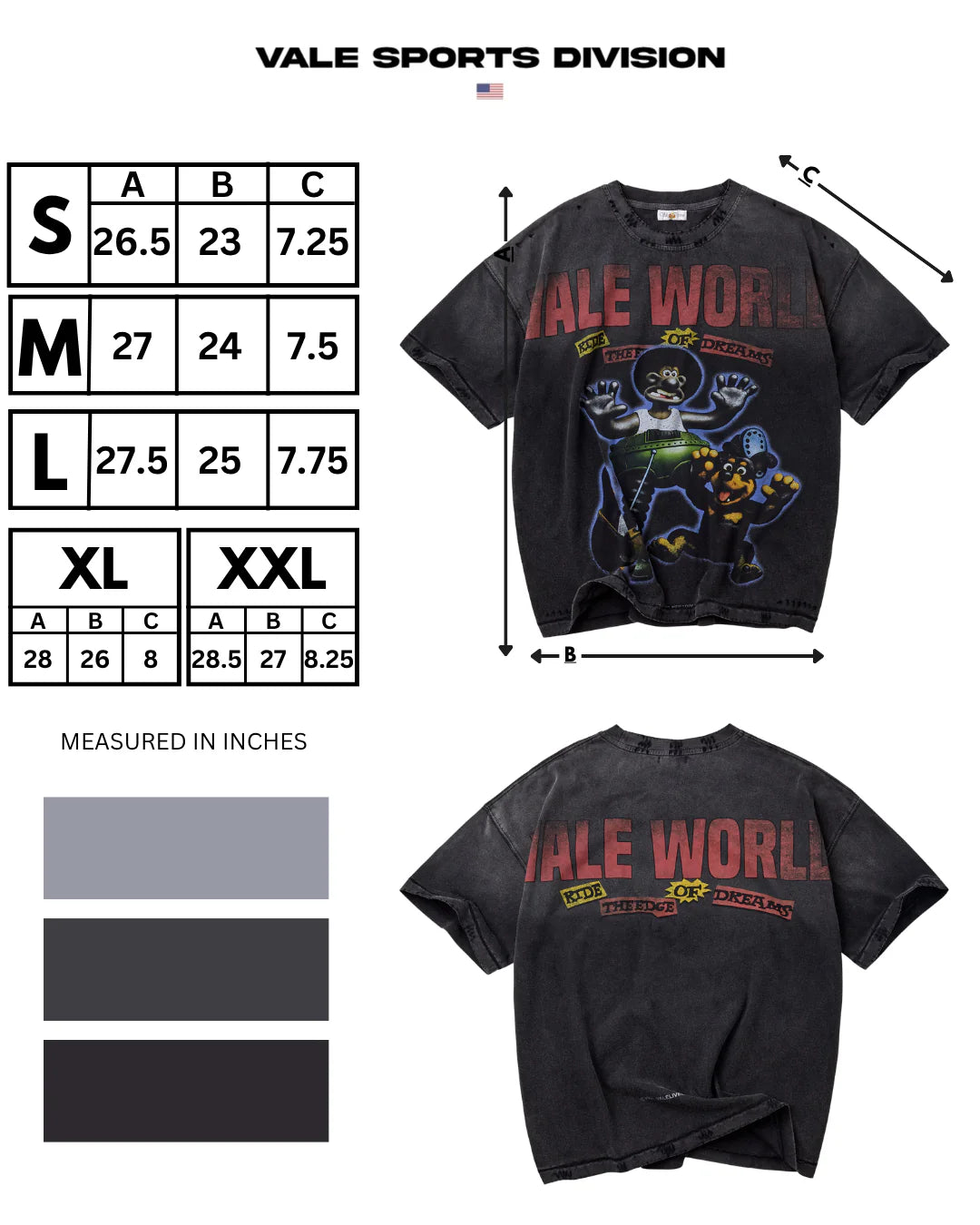 Vale Black Happy T-Shirt