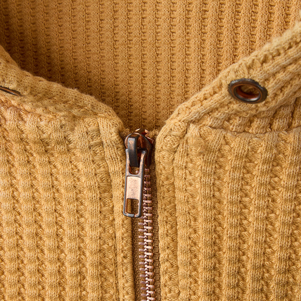 GV Gallery Waffle Thermal Zip Hoodie