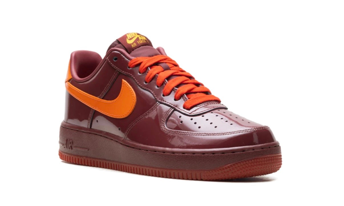 Nike Air Force 1 Patent Leather Team Red Safety Orange