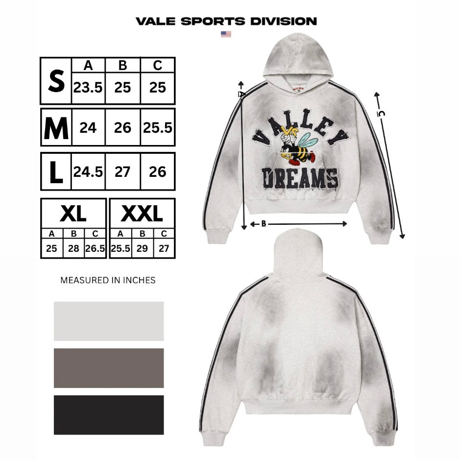 Vale Stone Grey Anthem Hoodie