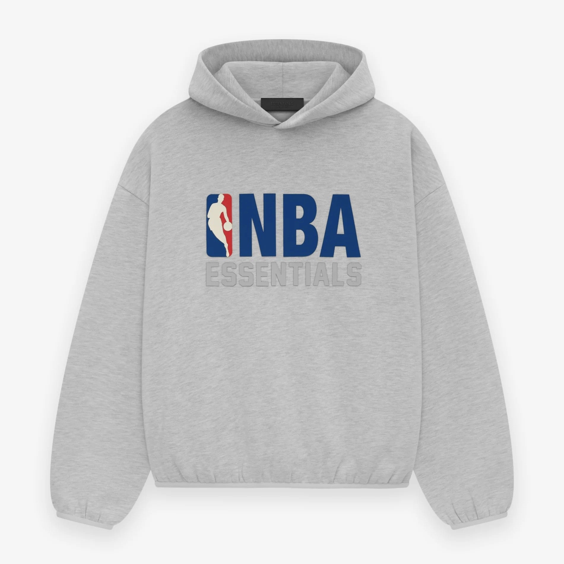 Fear of God Essentials NBA Light Heather Hoodie Front