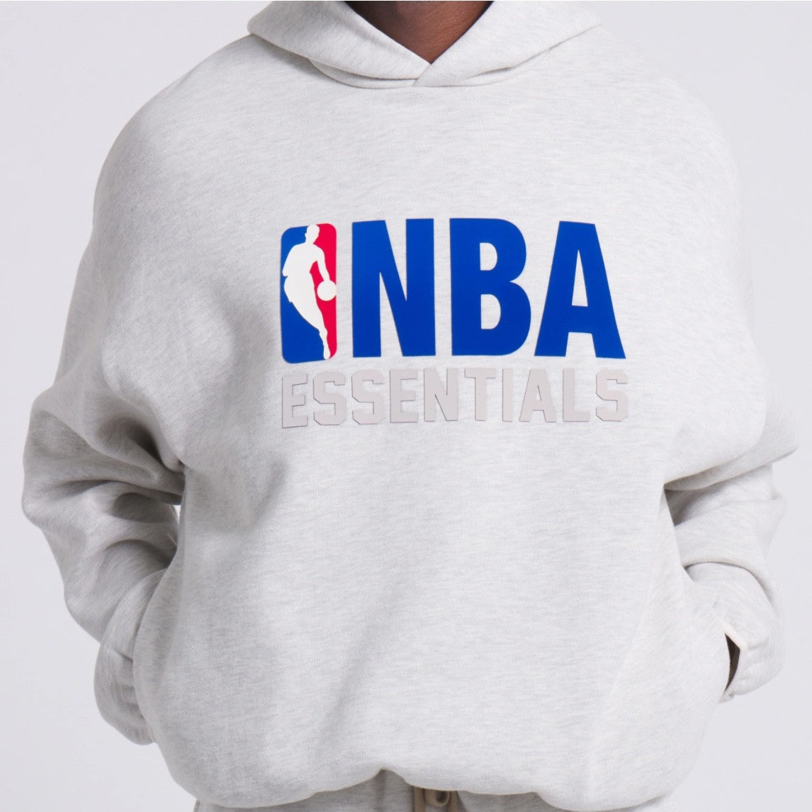 Fear of God Essentials NBA Light Heather Hoodie