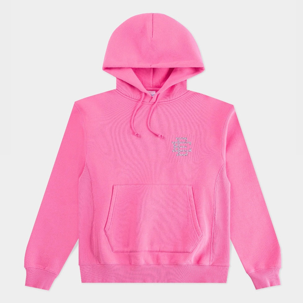 Eric Emanuel Pink Swarovski Crystal Hoodie Front