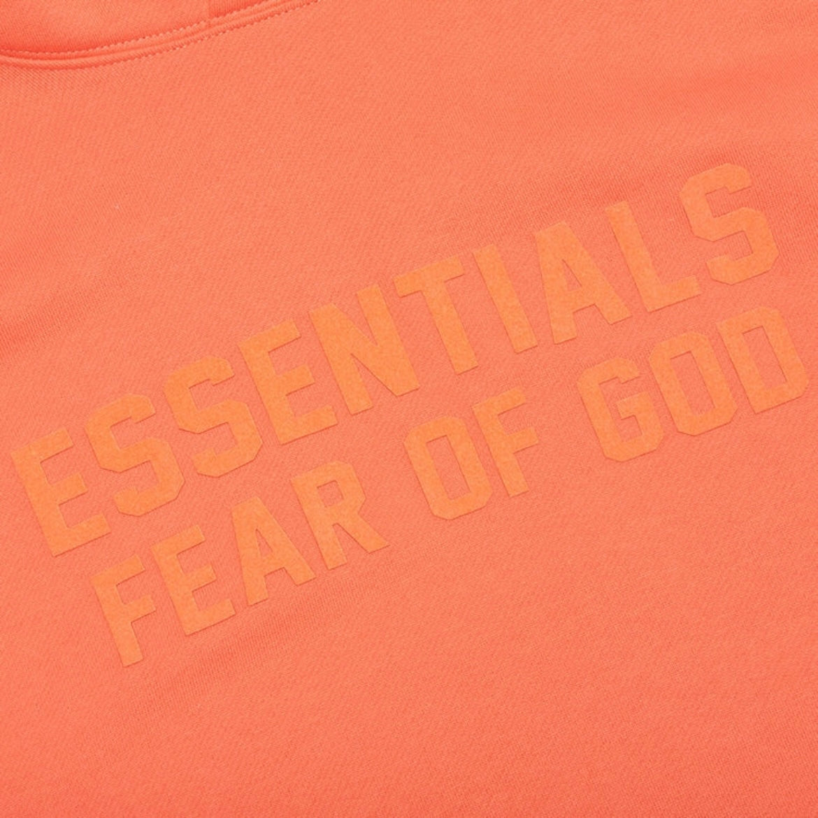 Fear of God Essentials Coral Hoodie Close View 2