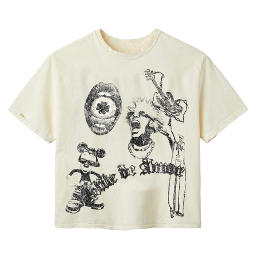 Stile De Amor Cream Rock T-Shirt