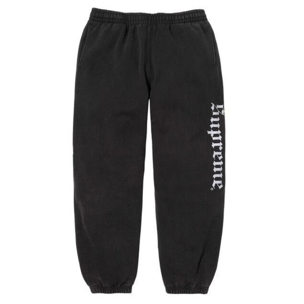 Supreme Black Washed Old English Sweatpants