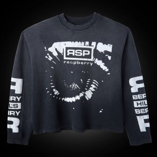 GV Gallery Black RSP Crop Thermal Long Sleeve Front