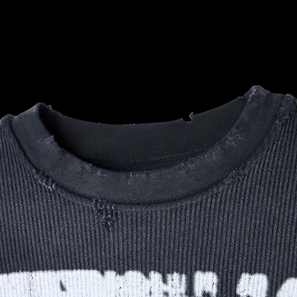 GV Gallery Black RSP Crop Thermal Long Sleeve collar