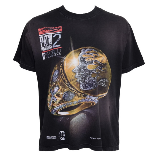 Hellstar Black Big Rings T-Shirt front