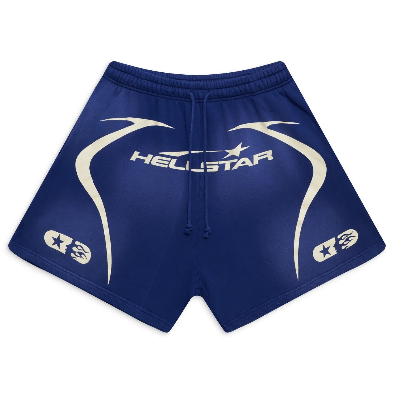 Hellstar Blue Warm Up Shorts Front