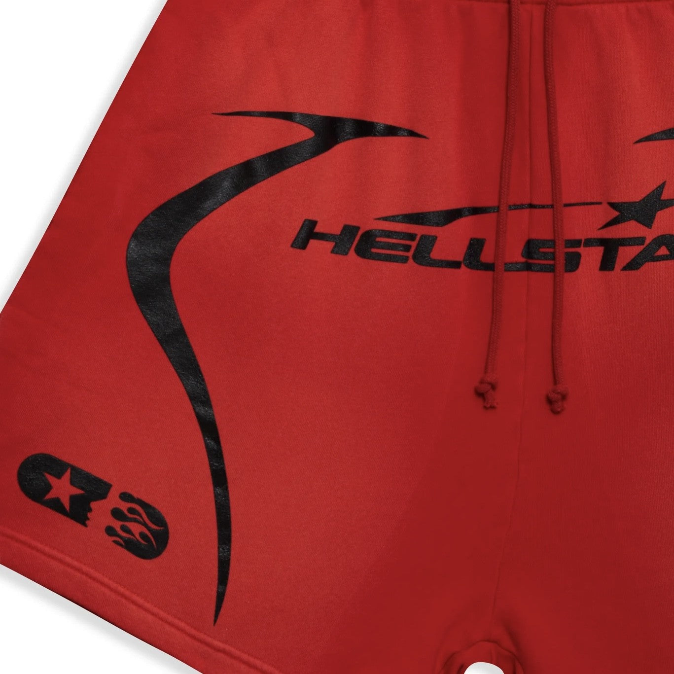 Hellstar Red Warm Up Shorts Close