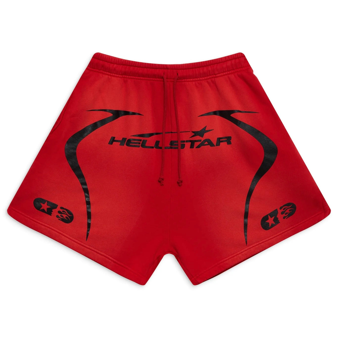 Hellstar Red Warm Up Shorts Front