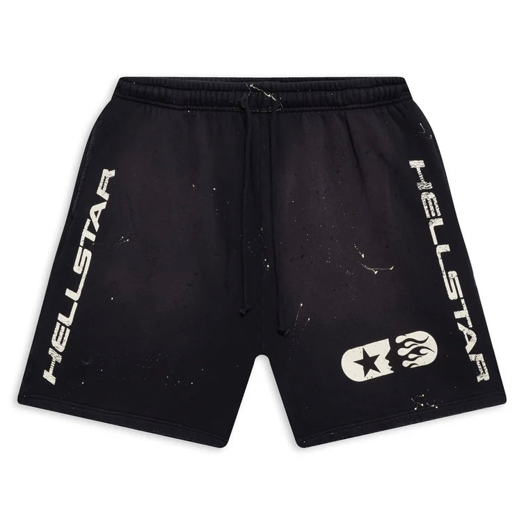 Hellstar Studios Black Shorts Front