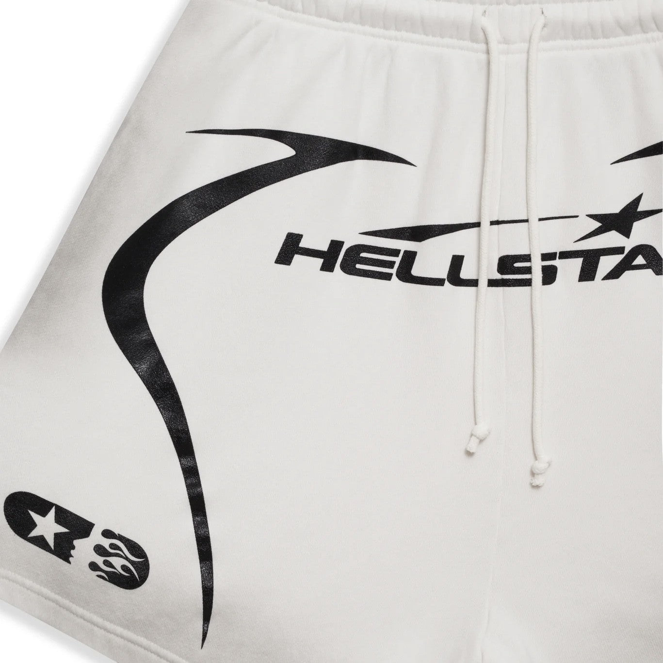 Hellstar White Warm Up Shorts Close