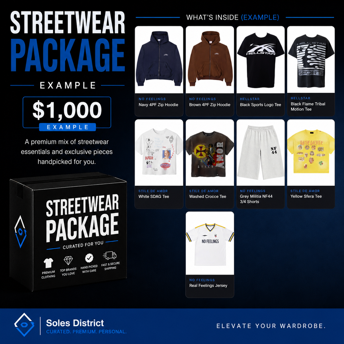$1,000 Streetwear Package