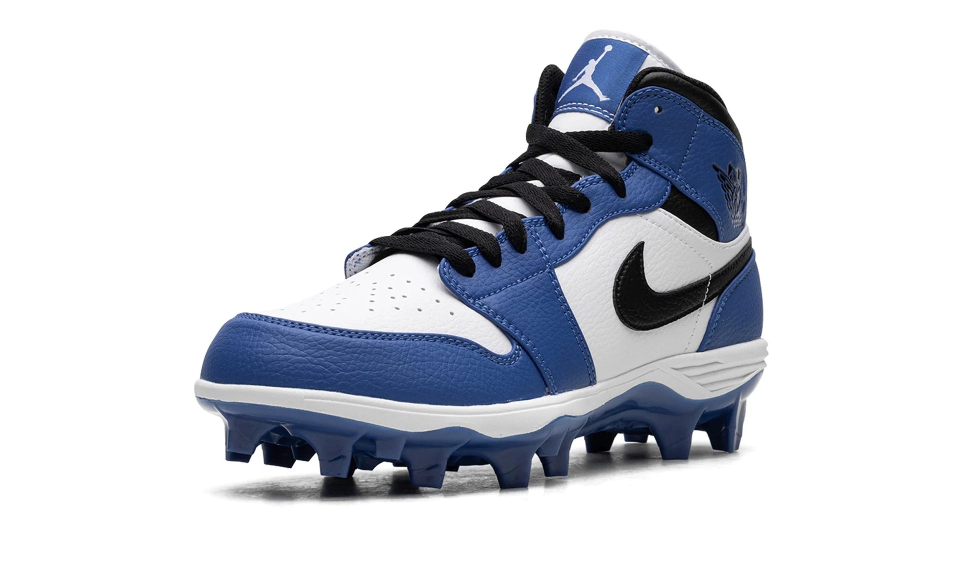 Jordan 1 Mid TD Game Royal Football Cleat Front Left