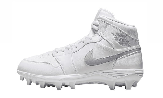 Jordan 1 Mid TD Grey Fog Football Cleats Side