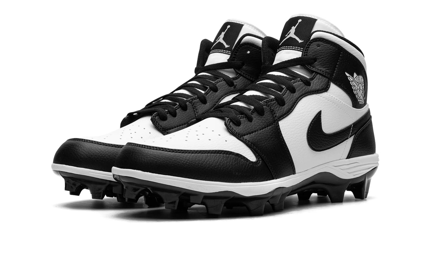 Jordan 1 Mid TD Panda Football Cleats Front