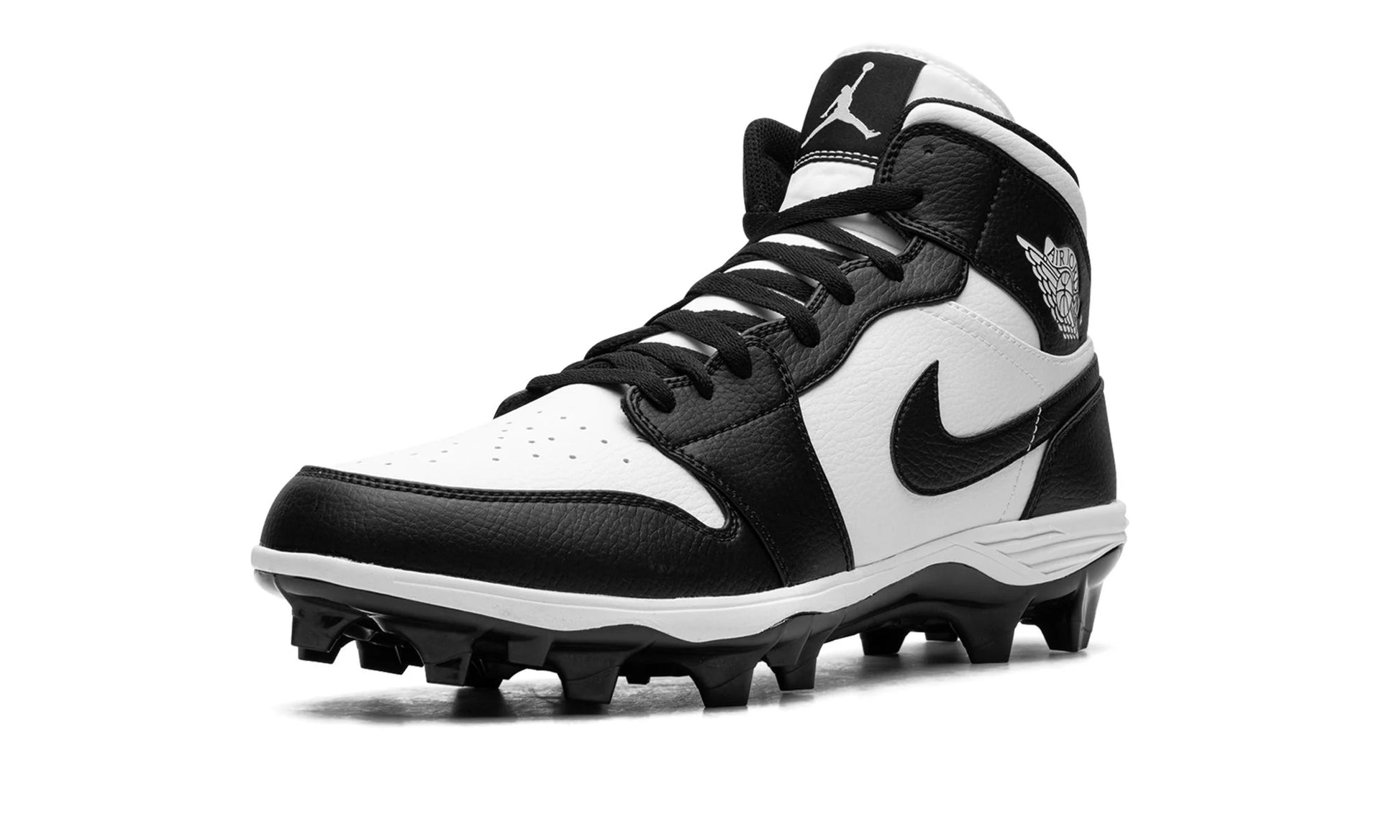 Jordan 1 Mid TD Panda Football Cleats Front Left