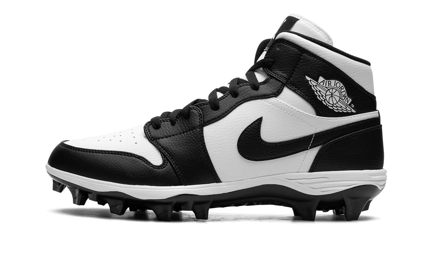 Jordan 1 Mid TD Panda Football Cleats Side