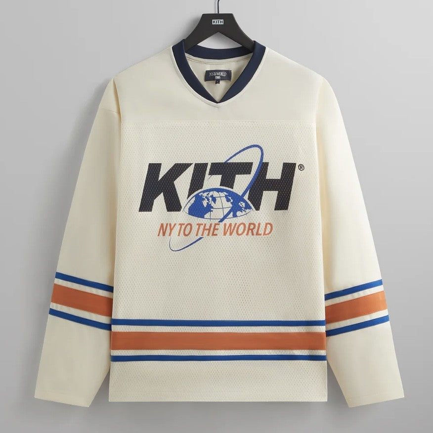 Kith NY to the World Sandrift Mesh Jersey Front