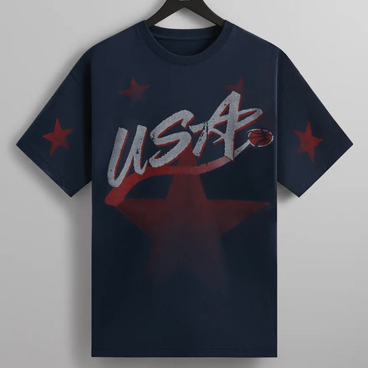 Kith Nocturnal USA Basketball All Star Vintage T-Shirt Front