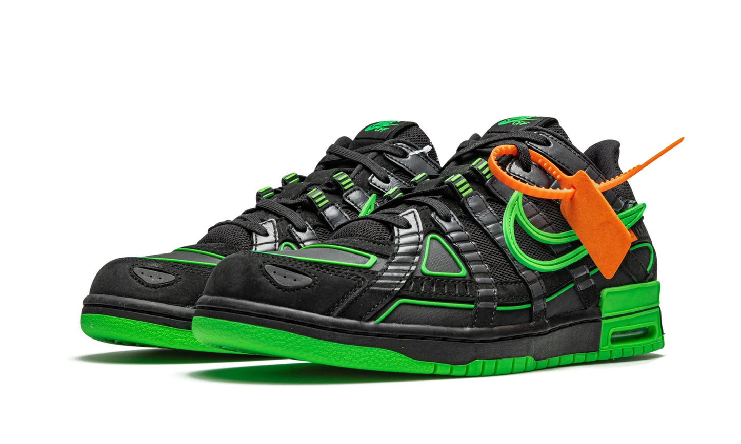 Nike Off-White Air Rubber Dunk Green Stike Front