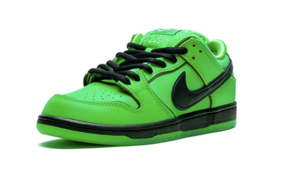 Nike SB Dunk Low The Powerpuff Girls Buttercup Front Left