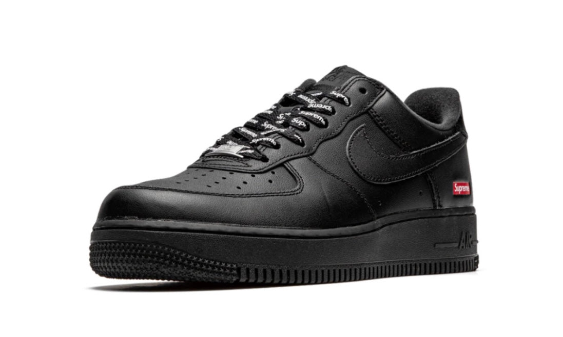 Nike Supreme Air Force 1 Low BlackFront Left